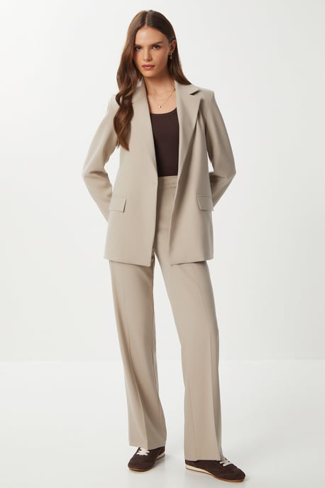 Hoge Taille Rechte Pijpen Broek - Image 3