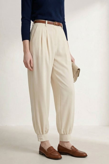 Geknoopte Tailored Broek met Ceintuurlus - Image 4