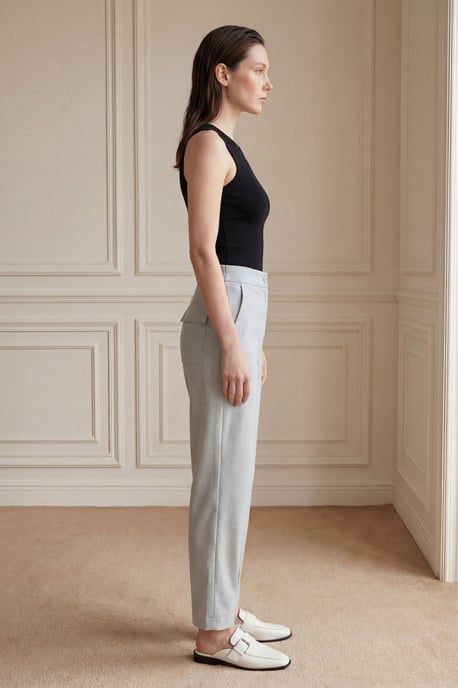 Hoge Taille Rechte Pantalons met Zakken - Image 3