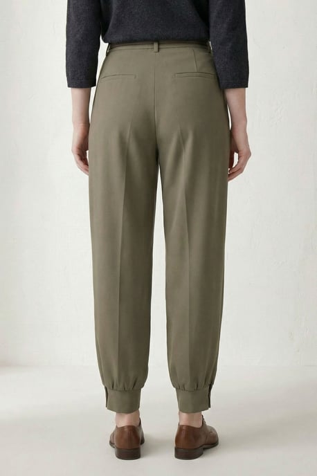 Gestrikte Knopsluiting Slim Fit Broek - Image 5