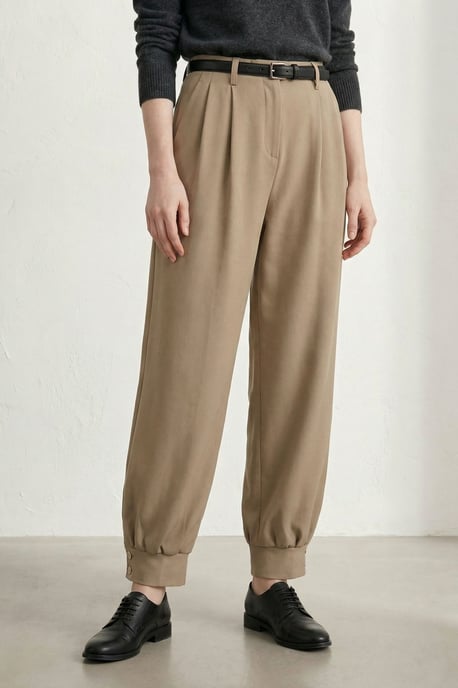 Geklede Broek met Ceintuur en Knopen - Image 3