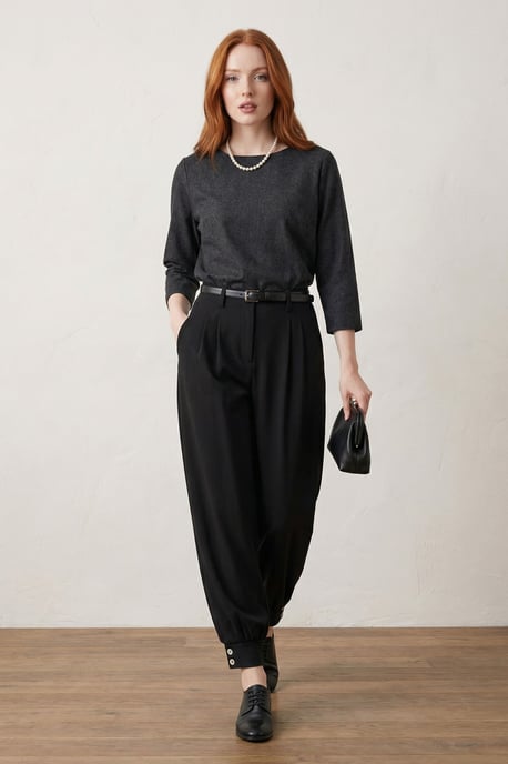 Gepelde Buttoned Leg Op maat gemaakte Broek - Image 1