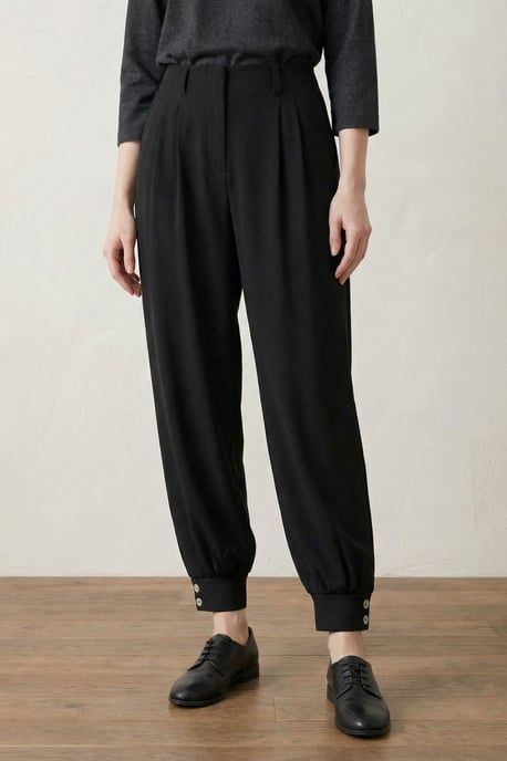 Gepelde Buttoned Leg Op maat gemaakte Broek - Image 3