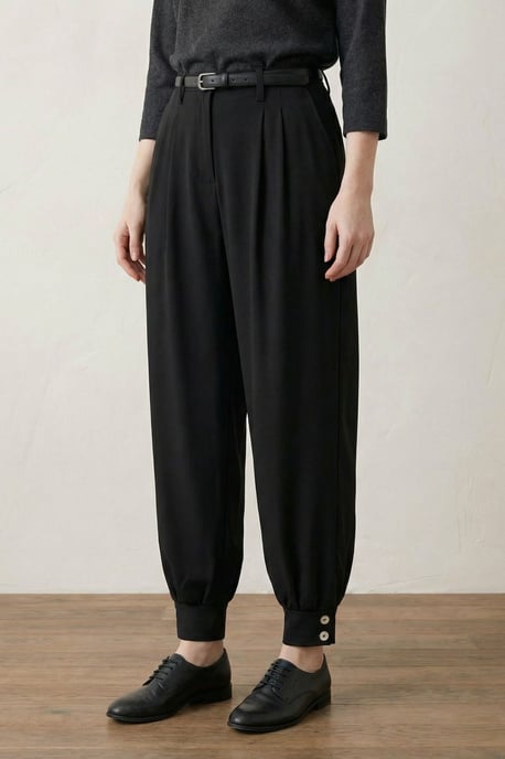 Gepelde Buttoned Leg Op maat gemaakte Broek - Image 4