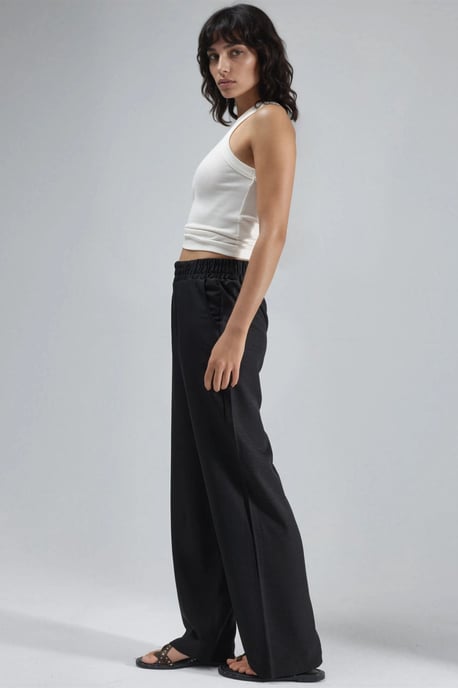 Elastische Taille Rechte Broek - Image 2