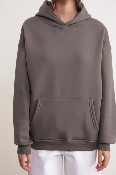 Oversized Hooded Sweatshirt met Zak - Image 5