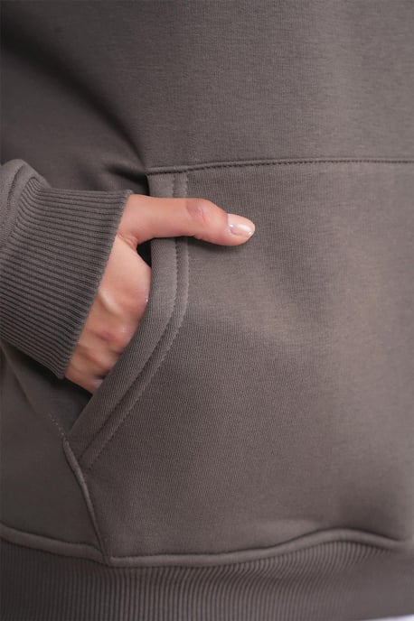 Oversized Hooded Sweatshirt met Zak - Image 6