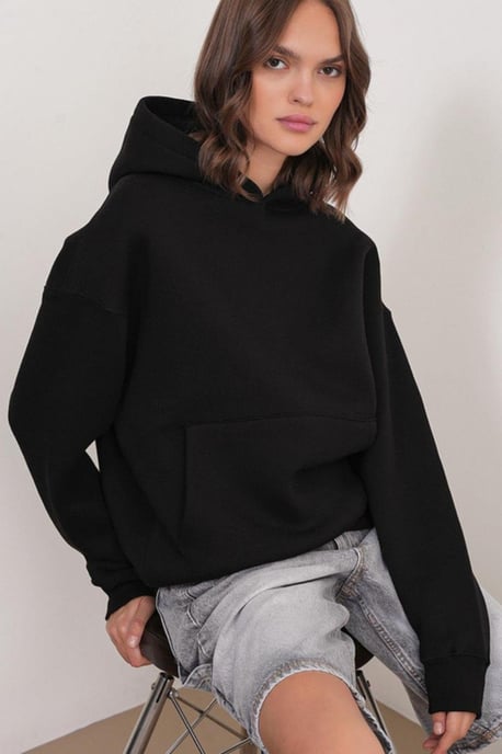 Oversized Hooded Sweatshirt met Zak - Image 1