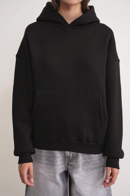 Oversized Hooded Sweatshirt met Zak - Image 3