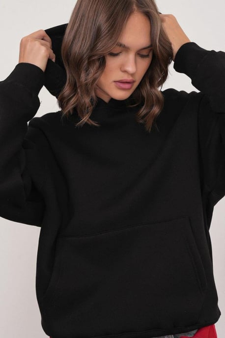 Oversized Hooded Sweatshirt met Zak - Image 5
