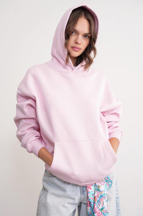Oversized Hooded Sweatshirt met Zak - Image 1