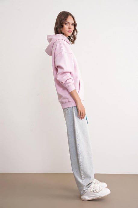 Oversized Hooded Sweatshirt met Zak - Image 2