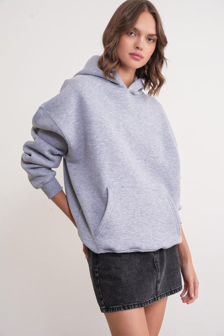 Oversized Hooded Sweatshirt met Zak - Image 3