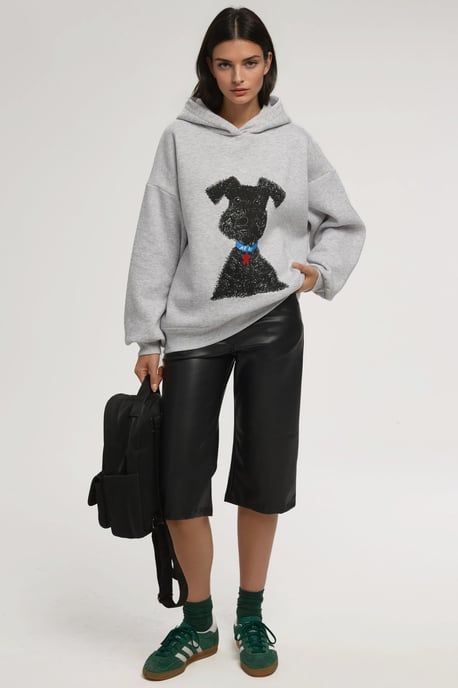 Overmaat Hoodie met Print - Image 2