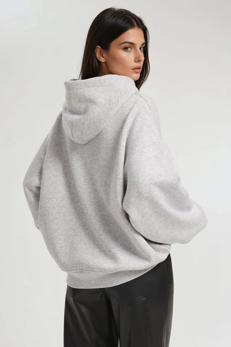 Overmaat Hoodie met Print - Image 4