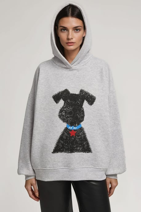 Overmaat Hoodie met Print - Image 5