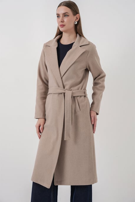 Dubbelzijdige Coat met Knoopsluiting en Textuur - Image 4