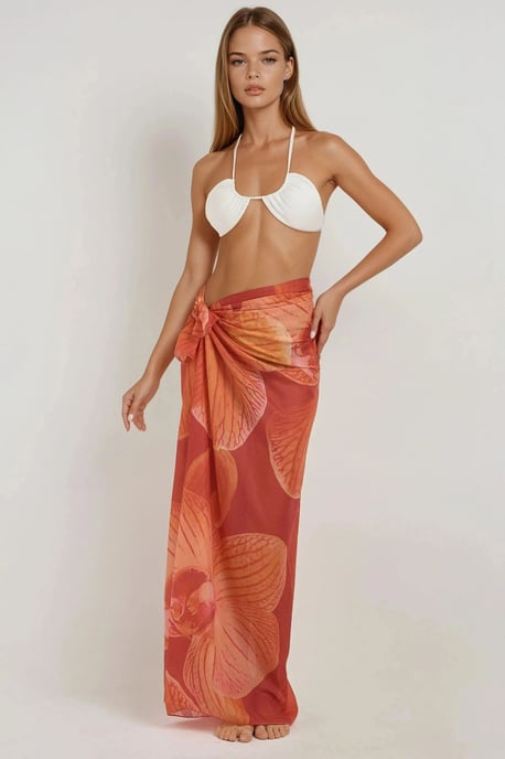 Geprinte Strand Maxi Cover-Up - Image 2