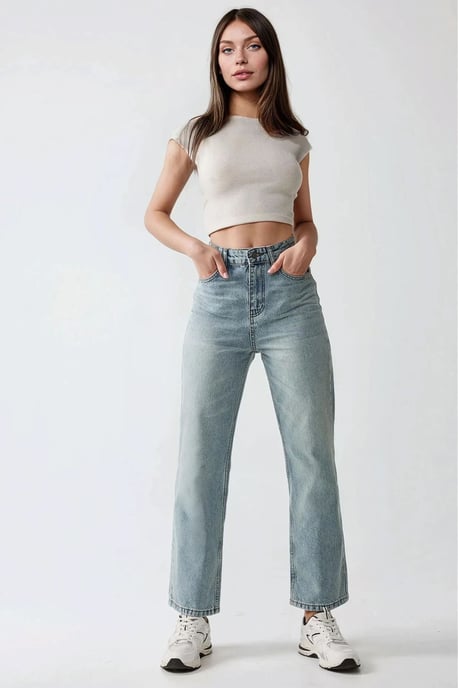 Rechtdoorgankelijke Denim Jeans - Image 1