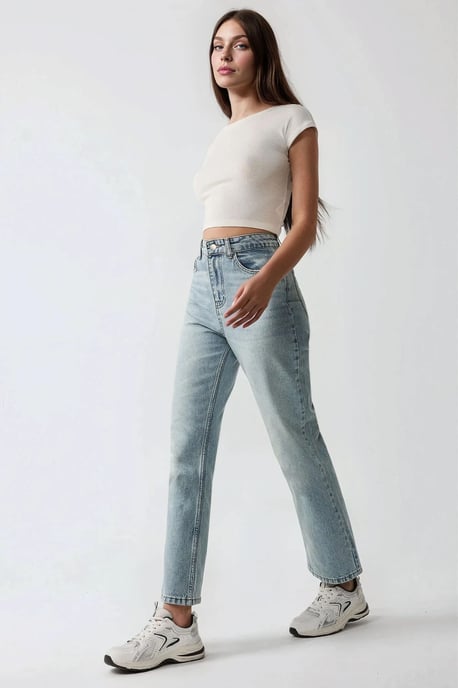 Rechtdoorgankelijke Denim Jeans - Image 5