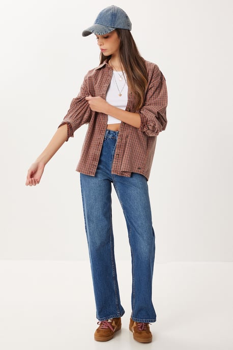 Hoge Taille Rechte Jeans - Image 2