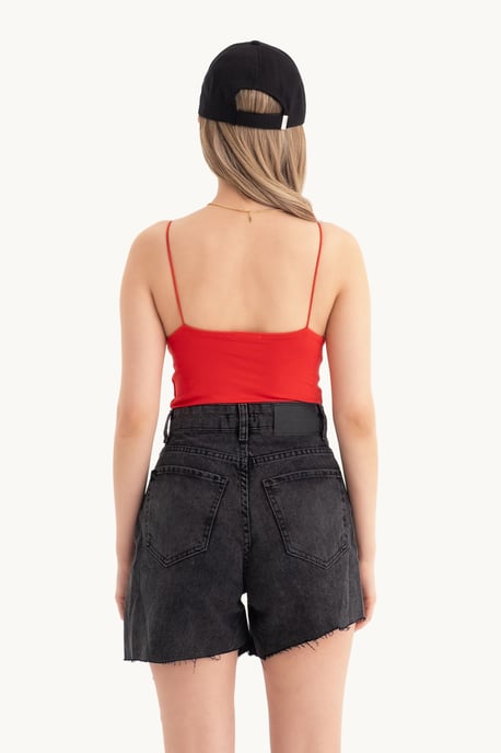 Spaghetti Band Basis Cropped Cami Top - Image 2