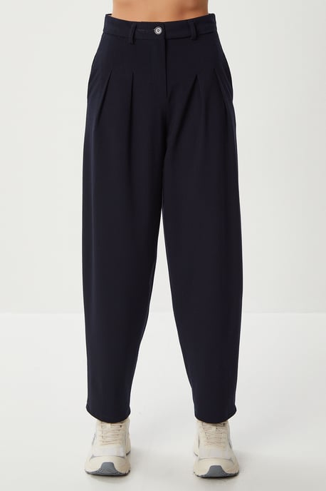 Hoge taille geplooide tailleursbroek - Image 5