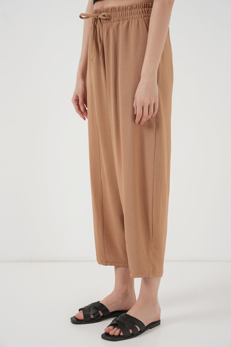 Gestructureerde Salwar Broek met Touwtjes Taille - Image 4