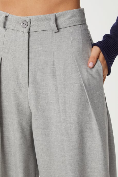 Hoge Taille Plissé Tailor-made Broek - Image 5
