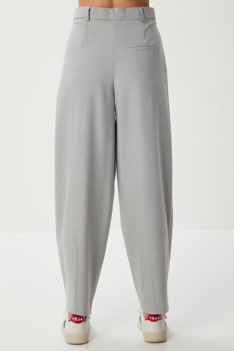 Hoge Taille Plissé Tailor-made Broek - Image 6