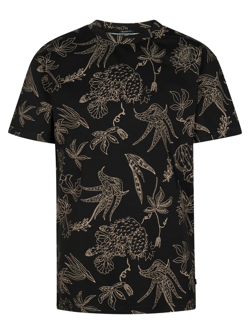 Petrol Industries - Jongens T-shirt met all-over print Agave - Zwart - Image 1