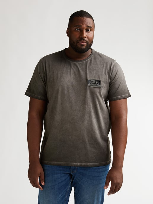 Petrol Industries - Heren Plus Size Logo T-shirt Meteorito - Zwart - Image 3