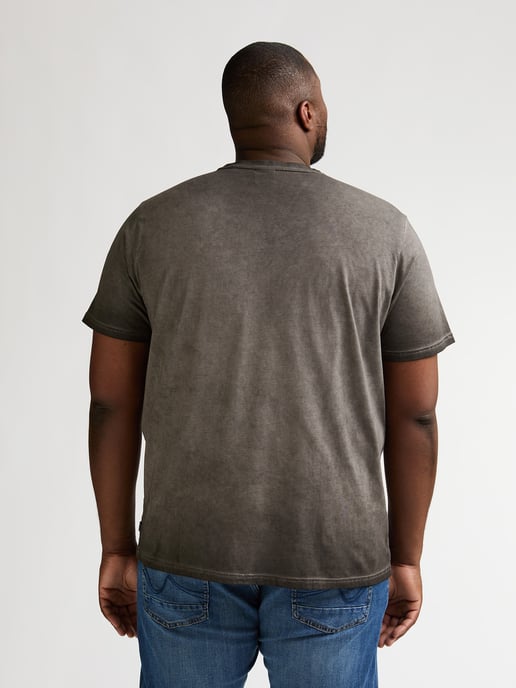 Petrol Industries - Heren Plus Size Logo T-shirt Meteorito - Zwart - Image 4