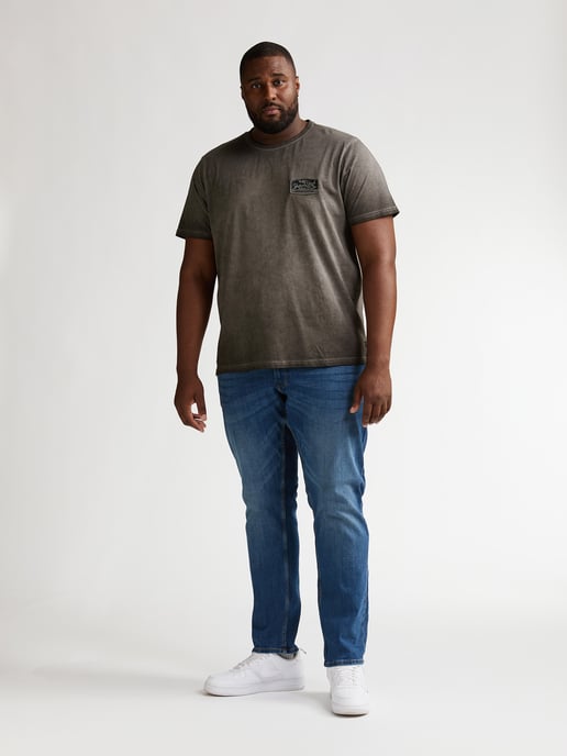 Petrol Industries - Heren Plus Size Logo T-shirt Meteorito - Zwart - Image 5