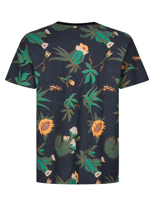 Petrol Industries - Heren Plus Size T-shirt met all-over print ArenaGris - Zwart - Image 2