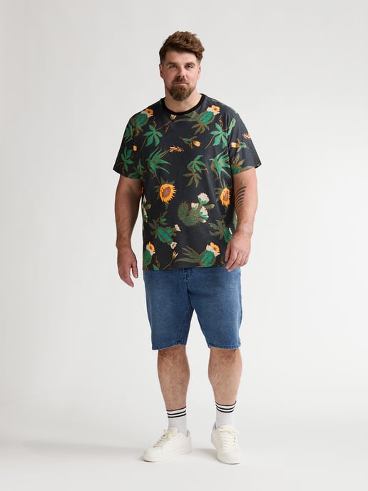 Petrol Industries - Heren Plus Size T-shirt met all-over print ArenaGris - Zwart - Image 5