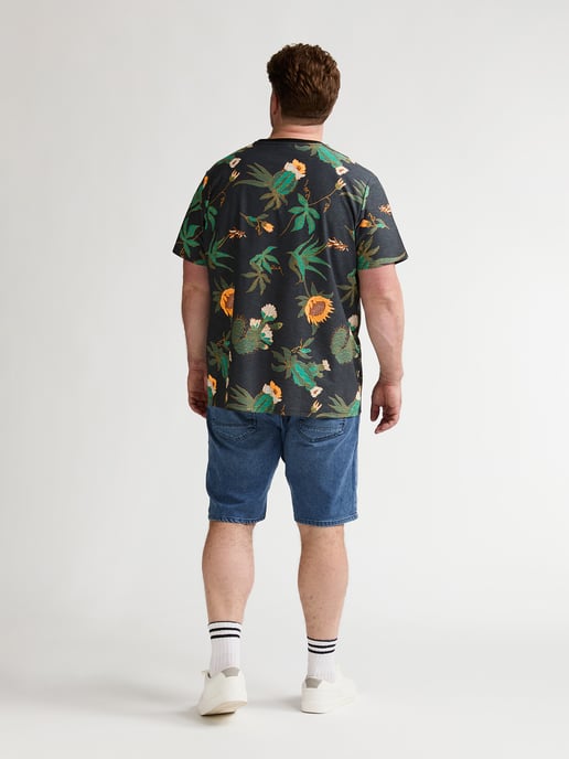 Petrol Industries - Heren Plus Size T-shirt met all-over print ArenaGris - Zwart - Image 6