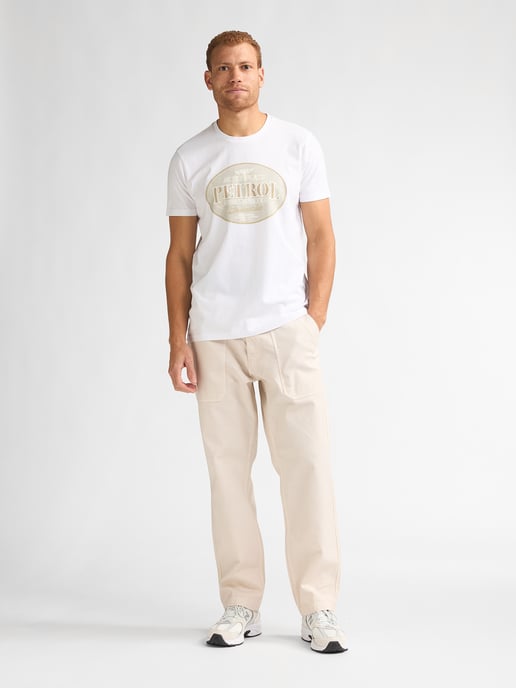Petrol Industries - Heren Bedrukt jersey T-shirt Estrella - Wit - Image 5
