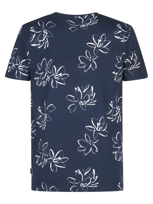 Petrol Industries - Heren T-shirt met all-over print Grafito - Blauw - Image 2