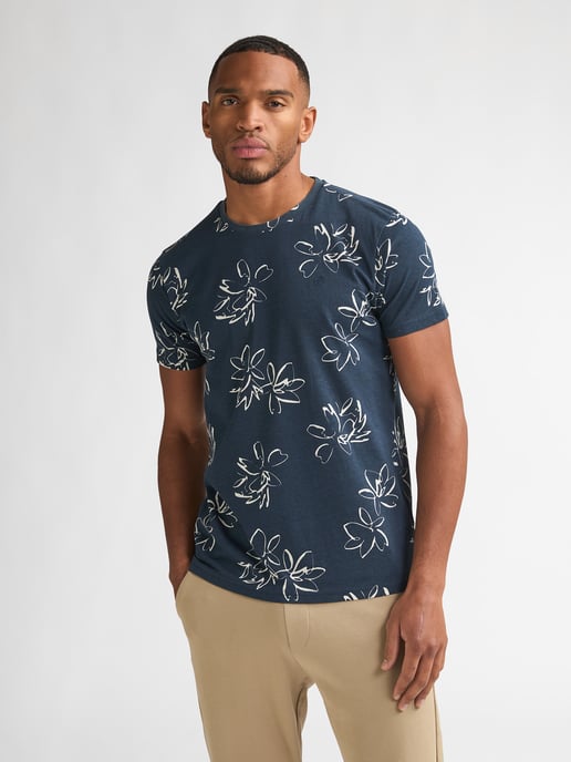 Petrol Industries - Heren T-shirt met all-over print Grafito - Blauw - Image 3
