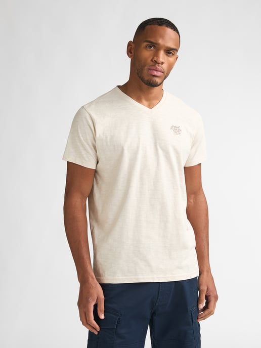 Petrol Industries - Heren T-shirt met V-hals Brisa - Wit - Image 3