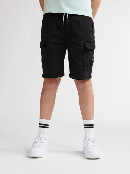 Petrol Industries - Jongens Relaxed Cargo Short Bahia - Zwart - Image 1