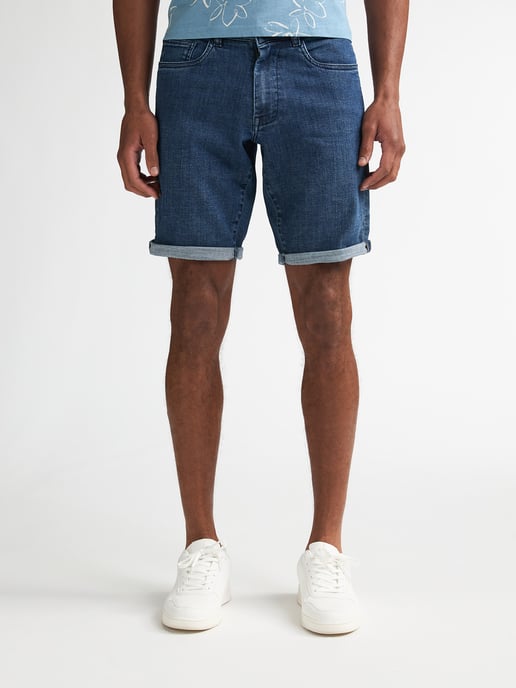 Petrol Industries - Heren Bassano Regular Jeansshort Shockwave - Blauw - Image 1