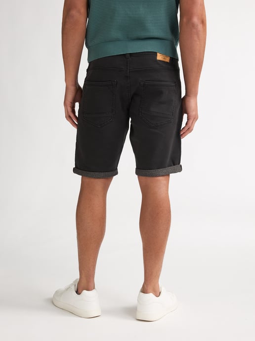 Petrol Industries - Heren Jackson Gekleurde Denim Short Coconut - Zwart - Image 4