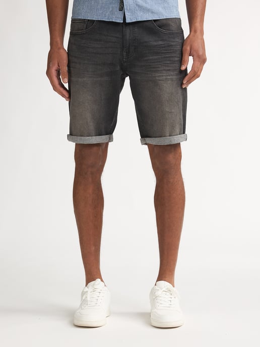 Petrol Industries - Heren Bullseye Regular-fit Jeans Short DesertFox - Zwart - Image 1