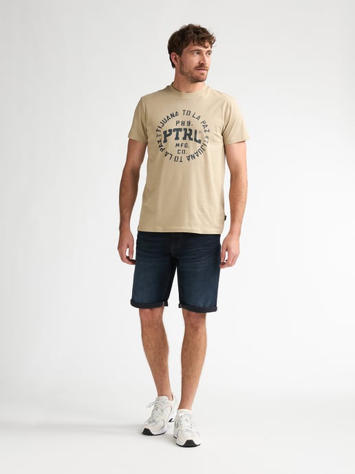 Petrol Industries - Heren Bullseye Regular-fit Jeans Short DesertFox - Blauw - Image 5