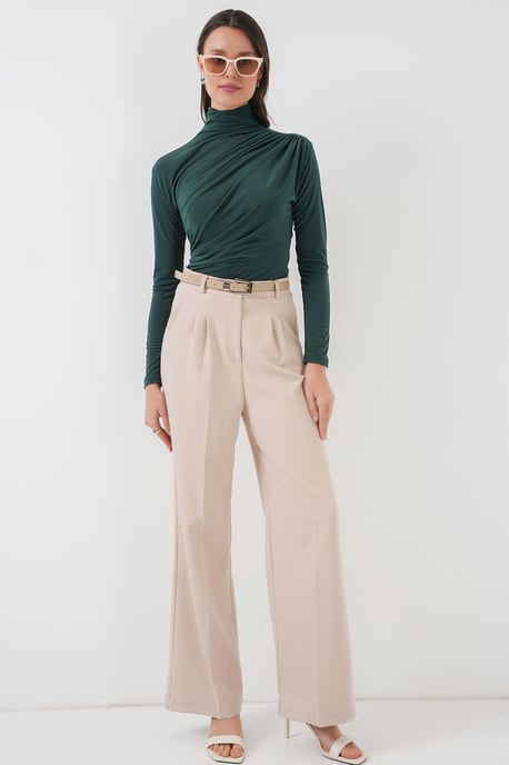 Fitted Colblouse met Drapé Detail - Image 2