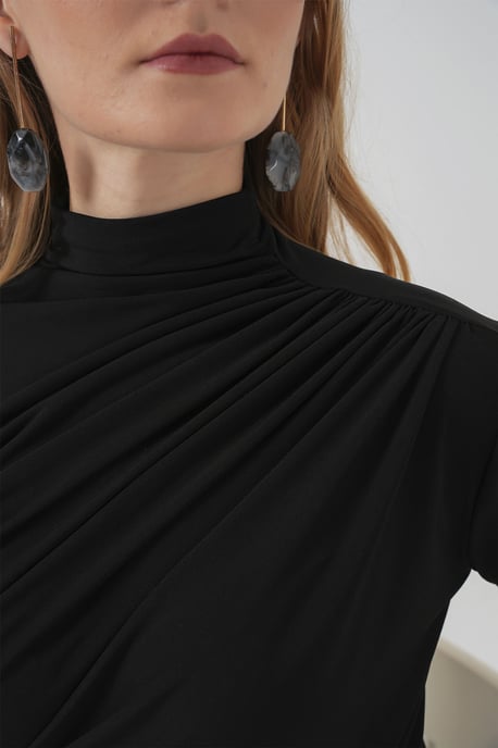 Getailleerde Colblouse met Drapeer Detail - Image 6