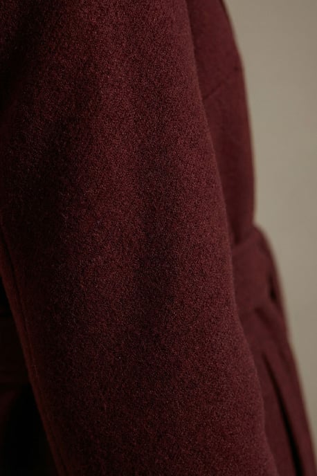 Geknoopte Midi Coat met Jas kraag - Image 5