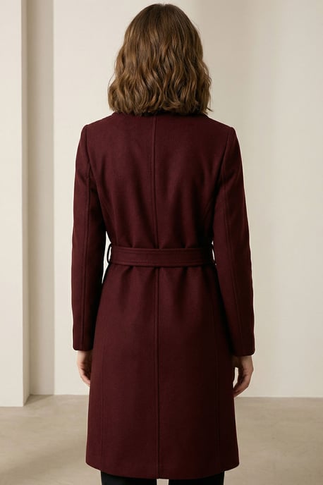 Geknoopte Midi Coat met Jas kraag - Image 6